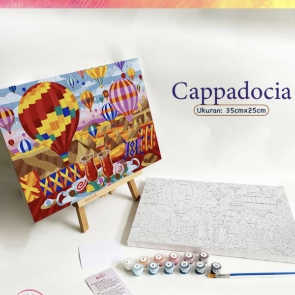 

Cappadocia - Paint by Numbers - 35x25cm paint by number painting by number Kanvas Lukis Hampers Set
