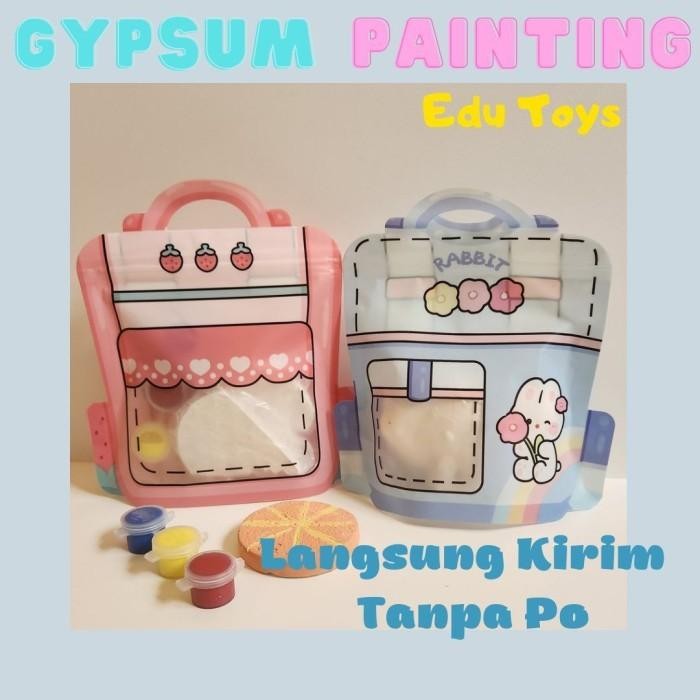 

Alat Lukis Gypsum Painting Gypfun Isi 2 Kemasan Pouch Karakter Lucu
