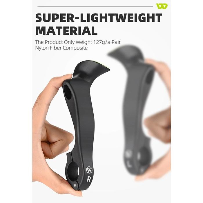 SALE WEST BIKING LONG BAR END TANDUK STANG PANJANG SEPEDA LIPAT MTB ERGONOMIC YP0804073