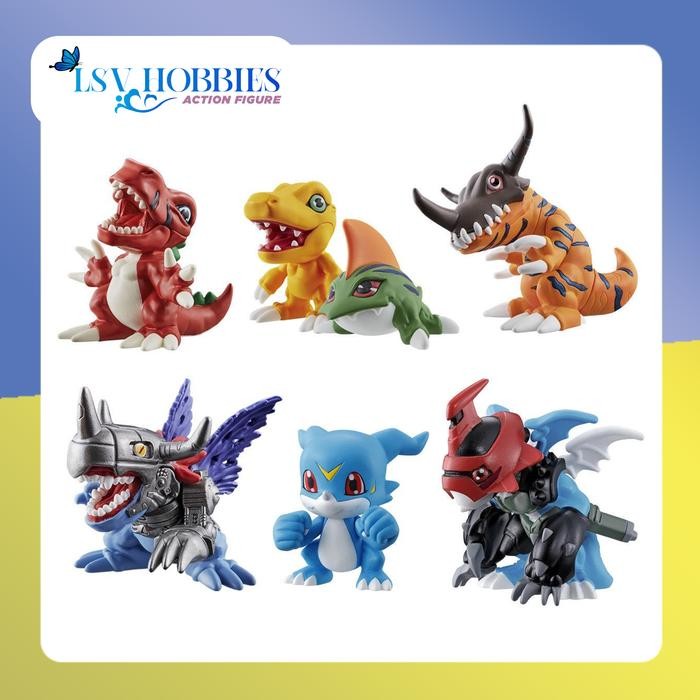ASLI Bandai Digimon Figure Agumon Greymon Veemon