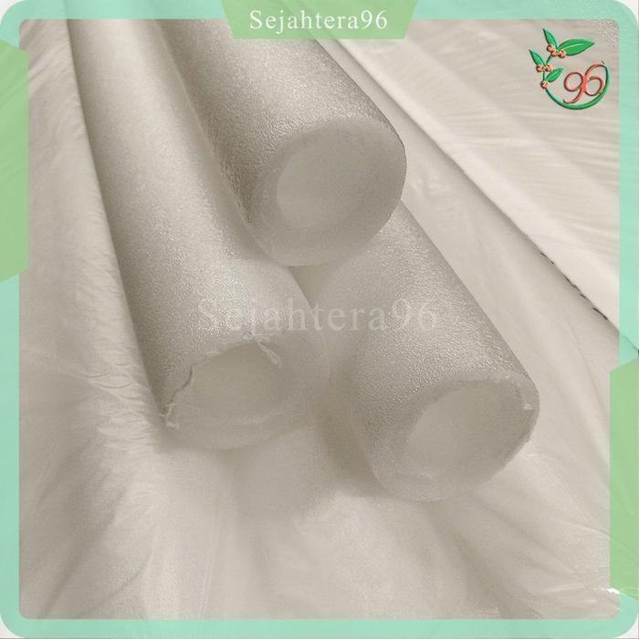 JTTOP" FOAM BUSA WARNA PUTIH BULAT 2 METER UNTUK BUNGA FLORAL KERING DEKORASI PELAMINAN ATAU LAMARAN