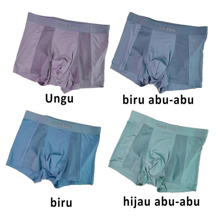 NEW ARRIVAL CELANA BOXER PRIA CALVIN KLEIN 4 PAK 100% ASLI,CELANA DALAM BERSIRKULASI JARING BERLAPIS