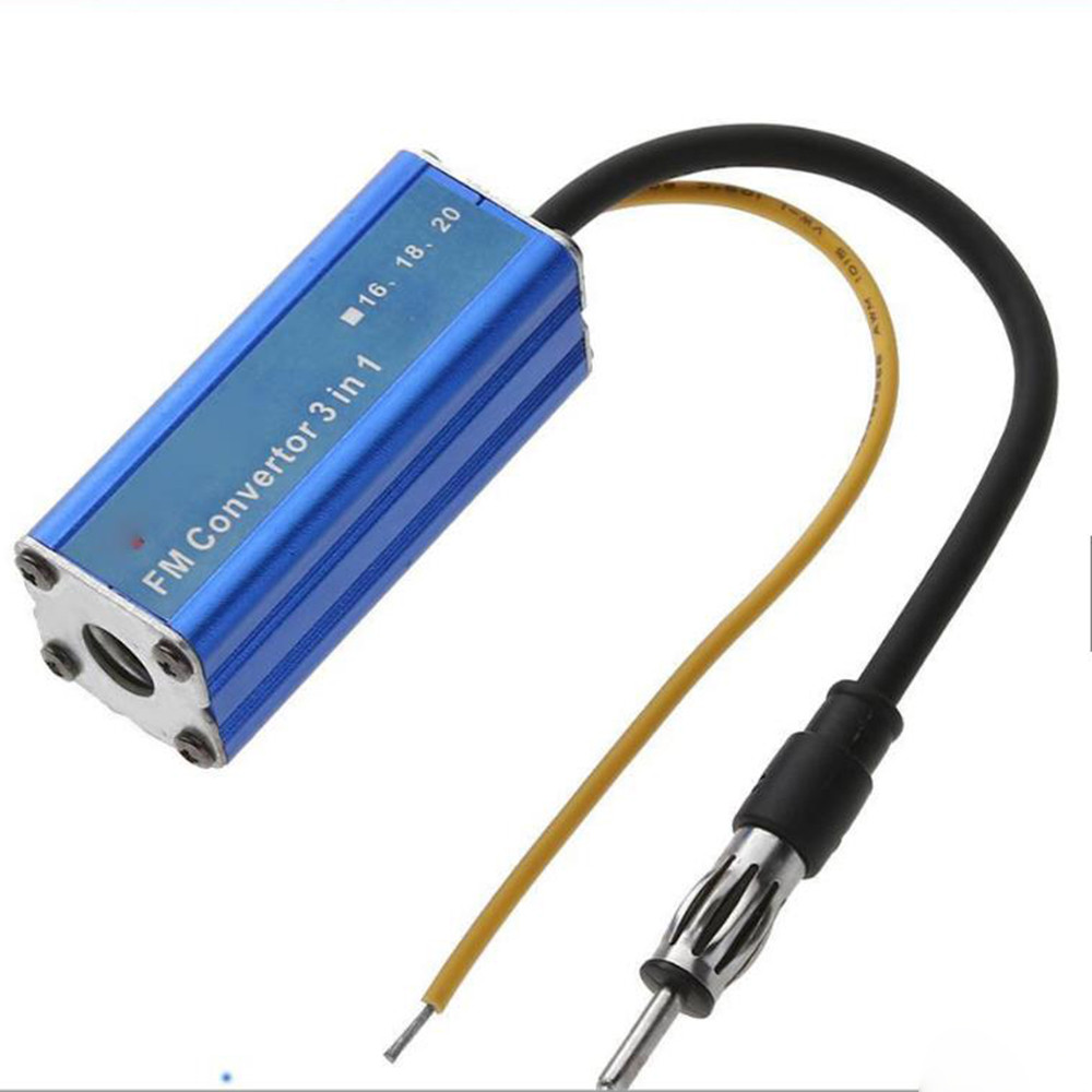 Universal 12V FM Radio Band Frequency Converter 3 in 1 Car Auto Stereo Antenna FM Band EXpander Freq