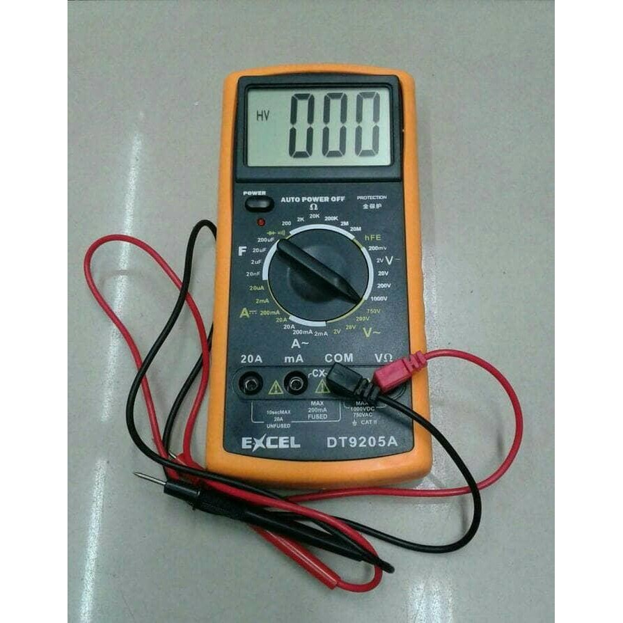 Terhemat Multimeter/Multitester Digital - Excel Dt9205A