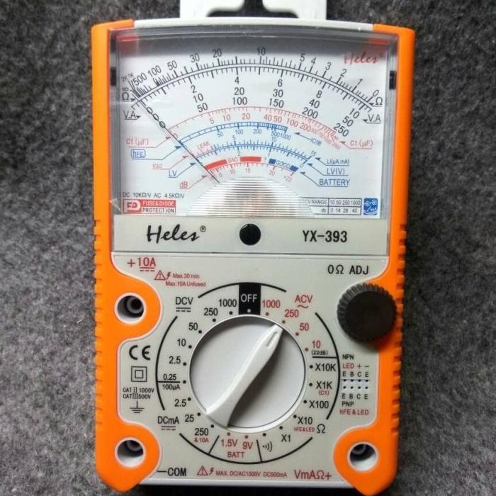 Terbaik Multitester Multimeter Heles Yx-393 Yx393 Yx 393 Original Heles