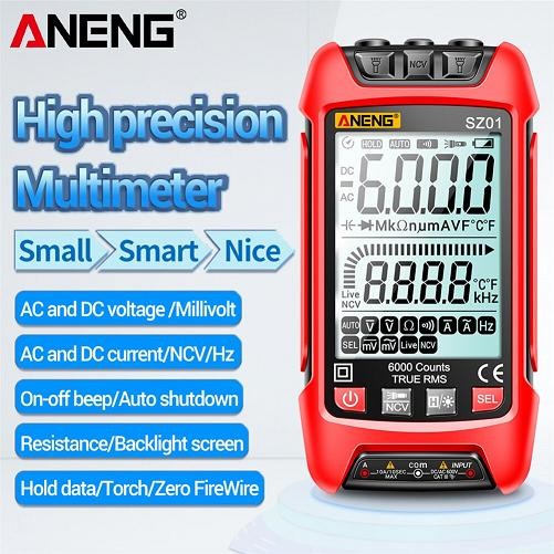 Paling Baik Aneng Digital Multimeter Multitester Voltage Tester Intelligent Sz01