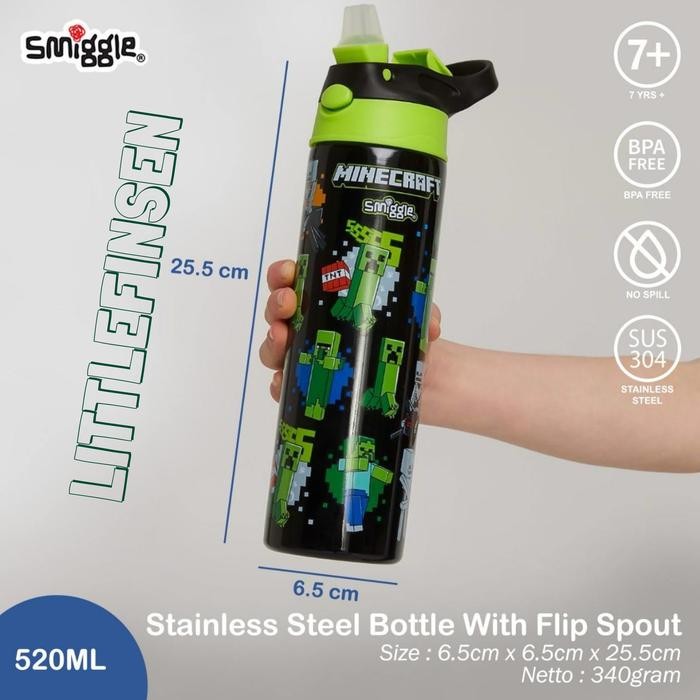 ID BOTOL MINUM STAINLESS MINECRAFT SPIDERMAN MARVEL ARIEL/BOTOL MINUM STAINLESS SMIGGLE