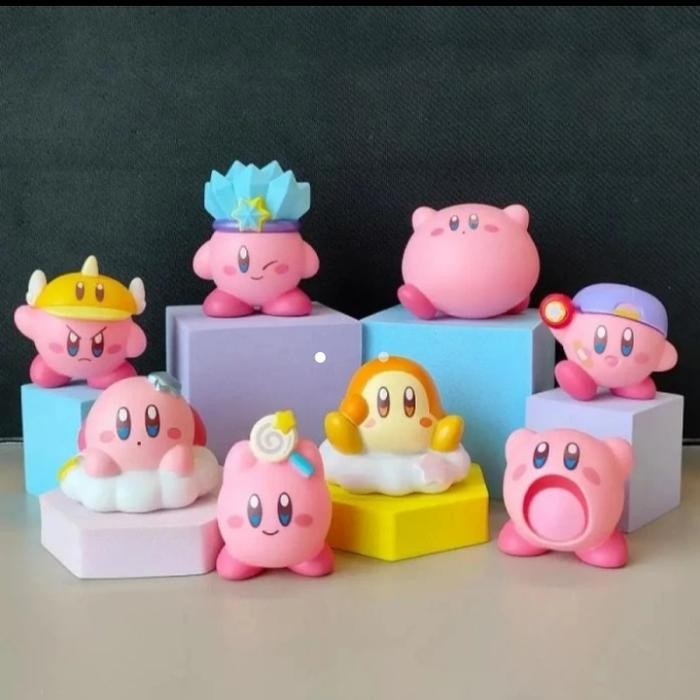 ASLI Kirby Figure Set - Mainan Kirby Set Action Figure Anime