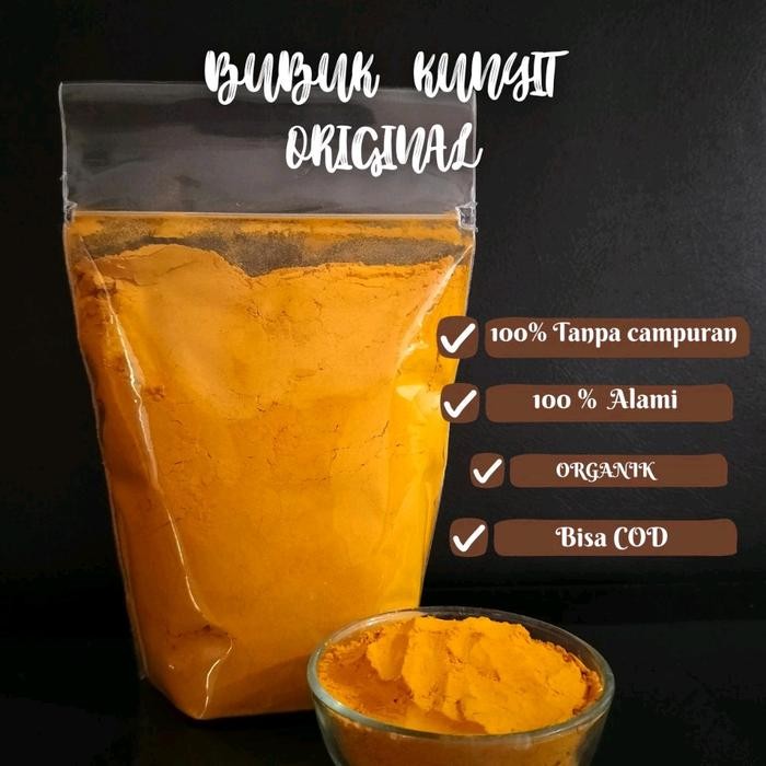 

Terlaris Kunyit Murni /Kunyit Serbuk Original / Kunyit /Kunyit Ori 100% Asli Rempah Premium Bubuk