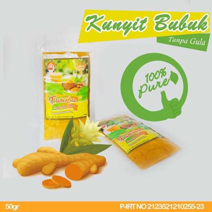 

Terlaris Bubuk Kunyit Murni 50Gram Tanpa Tambahan Gula
