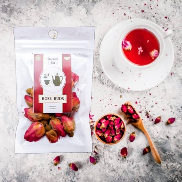 

TERMURAH!! Teh Bunga Mawar / Rosebud Tea / Rosebuds Tea / Teh Herbal Alami