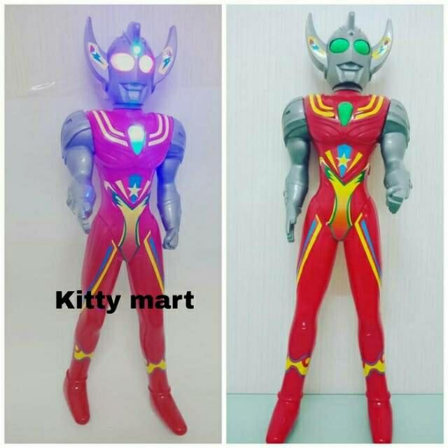 Mainan Jumbo  Robot ultraman bisa nyala & bunyi tinggi -+ 73x20cm