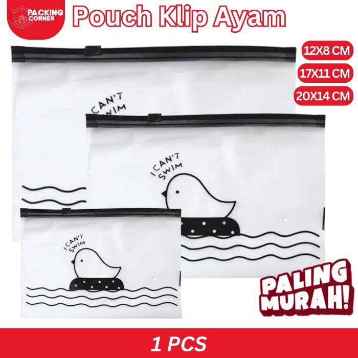

Pouch Travel Organizer Bag Pouch Zipper Lock ATK Kosmetik Karakter