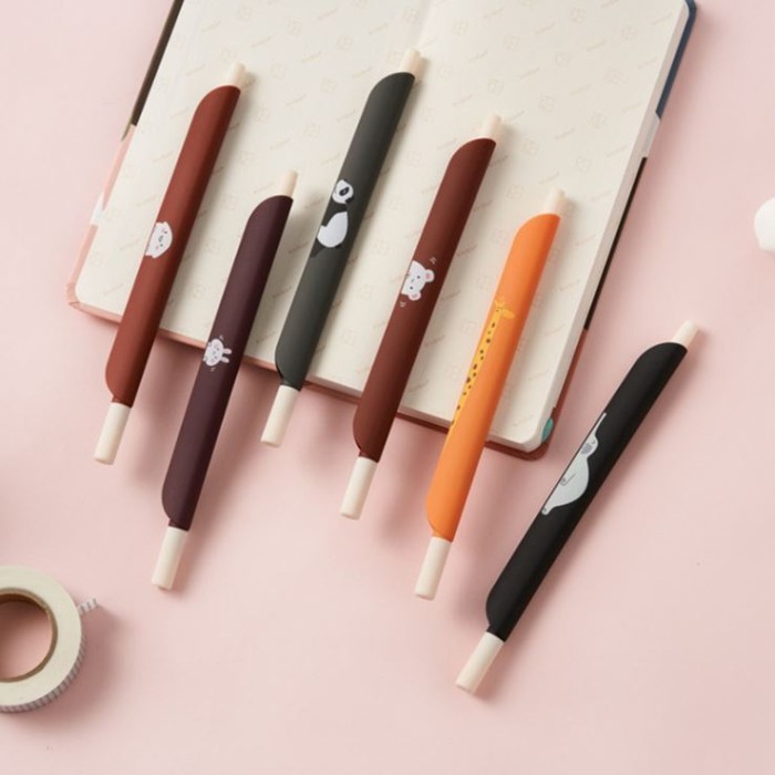

Pulpen Penggaris Aesthetic 2 in 1 Motif Karakter Atk Desain Jepang
