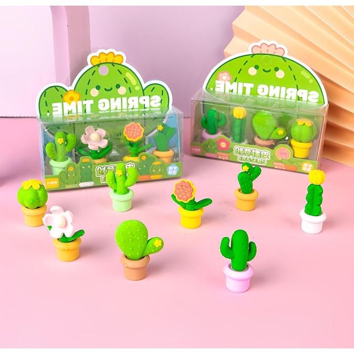 

Penghapus Anak Bentuk Pohon Kaktus Eraser Atk Lucu 1 Set Isi 4 Motif Hadiah Ulang Tahun