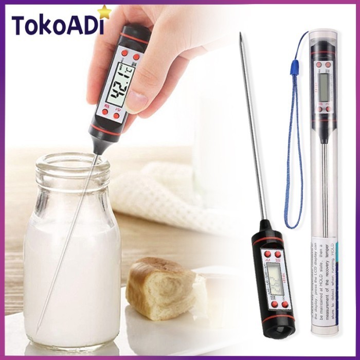 

Thermometer Dapur Kopi Susu Cairan Thermometer Digital Makanan Dan Minuman Kitchen Thermometer ABS