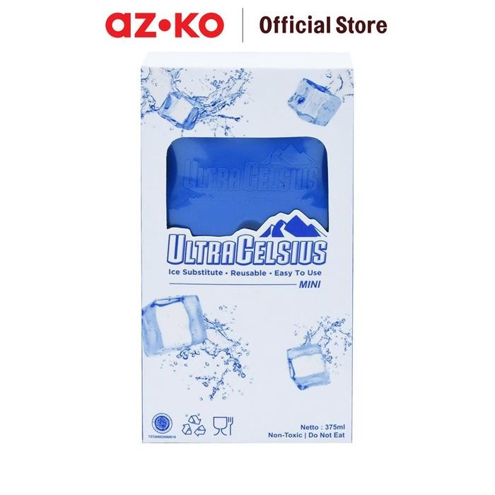 

AZKO Ultra Celcius Gel Pendingin Ergonomic Small 375 ml Wadah Penjaga Suhu Makanan Dan Minuman