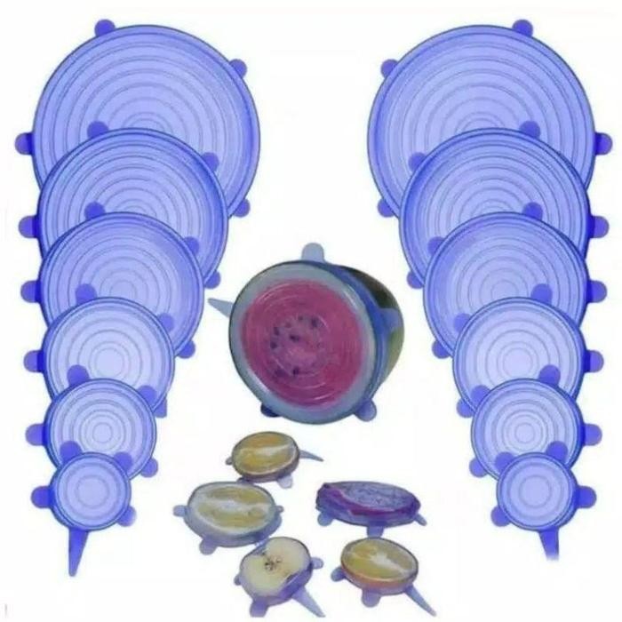 

Penutup Mangkuk Silikon Putih Premium untuk Keluarga Besar Tahan Panas 24 Jam, Anti-Sisa Makanan,