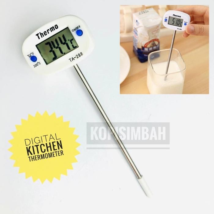 

Termometer Dapur Digital Kitchen Thermometer Alat Pengukur Suhu Temperatur Makanan Dan Air Minuman