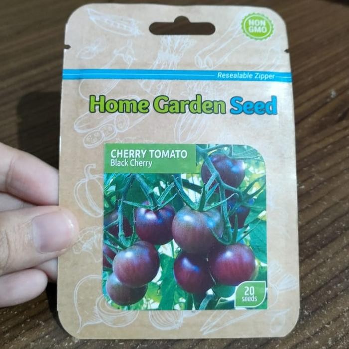 TERMURAH benih tomat cherry hitam - black cherry - benih tomat mini - HGS
