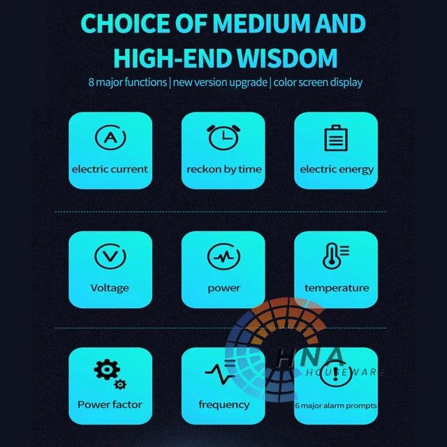 KWS 301 AC WATT METER DIGITAL 8IN1 KWH KWS AC-301 100A VOLT AMPERE TERMURAH