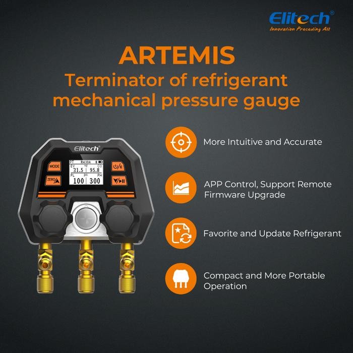 ELITECH DIGITAL MANIFOLD GAUGE MS-100