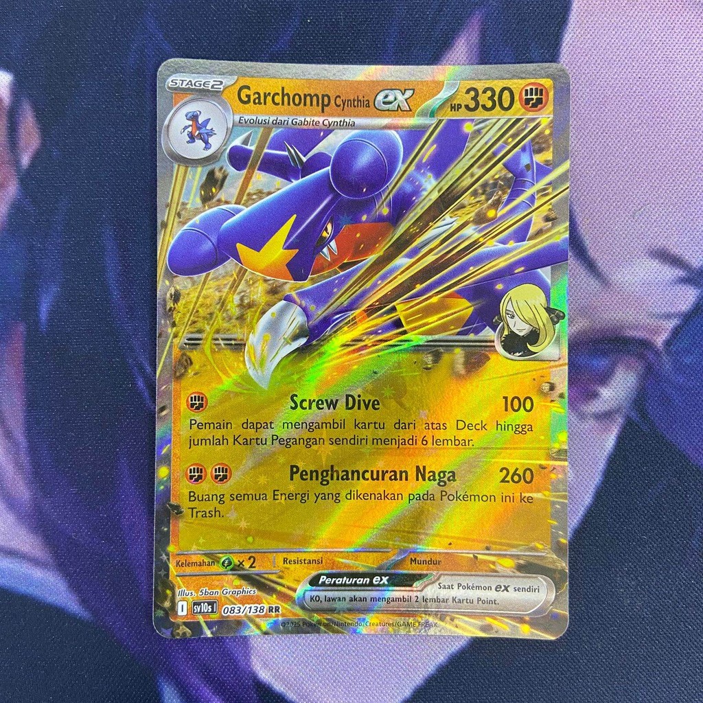 pokemon (ID) garchomp cynthia ex - SV10s 083/138 - RR