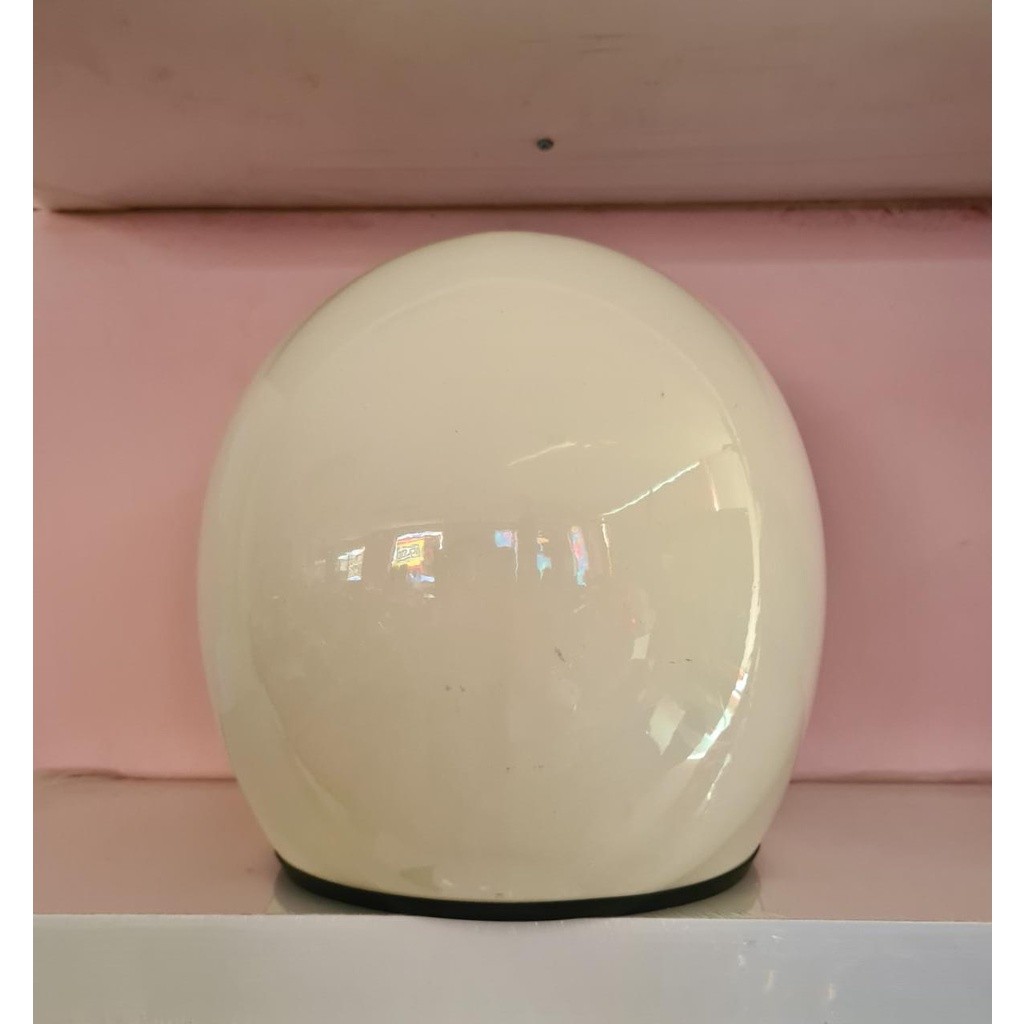 Helm BOGO Retro Ant Classic Ana Cream Size XL Tanpa Kaca(SNI)