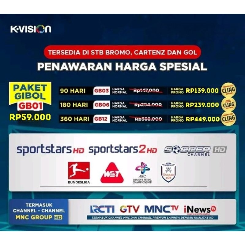 Lalalilac - PAKET RECEIVER TV K VISION GIBOL