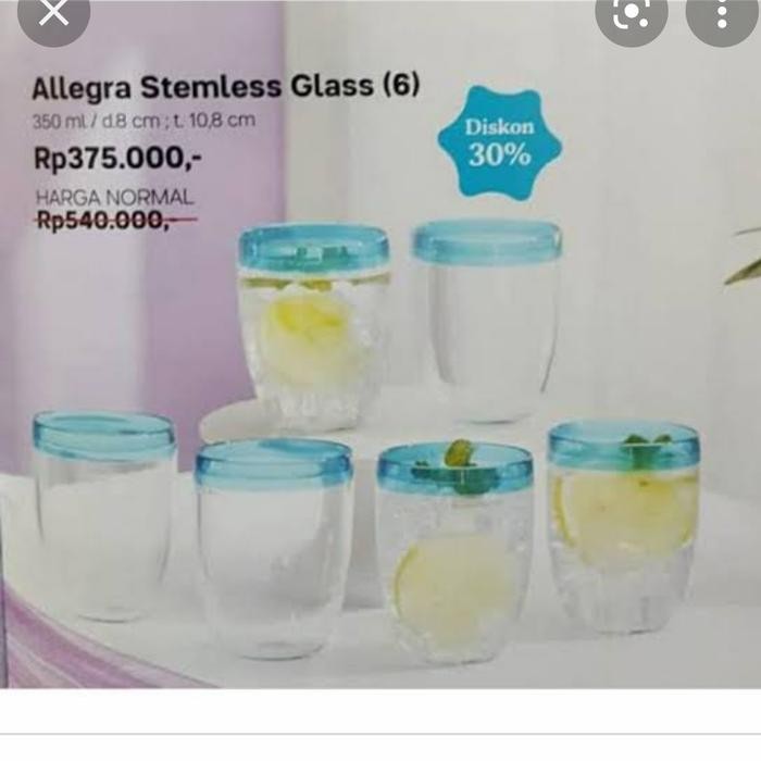 Gelas Tupperware//Allegra Stemless Glass