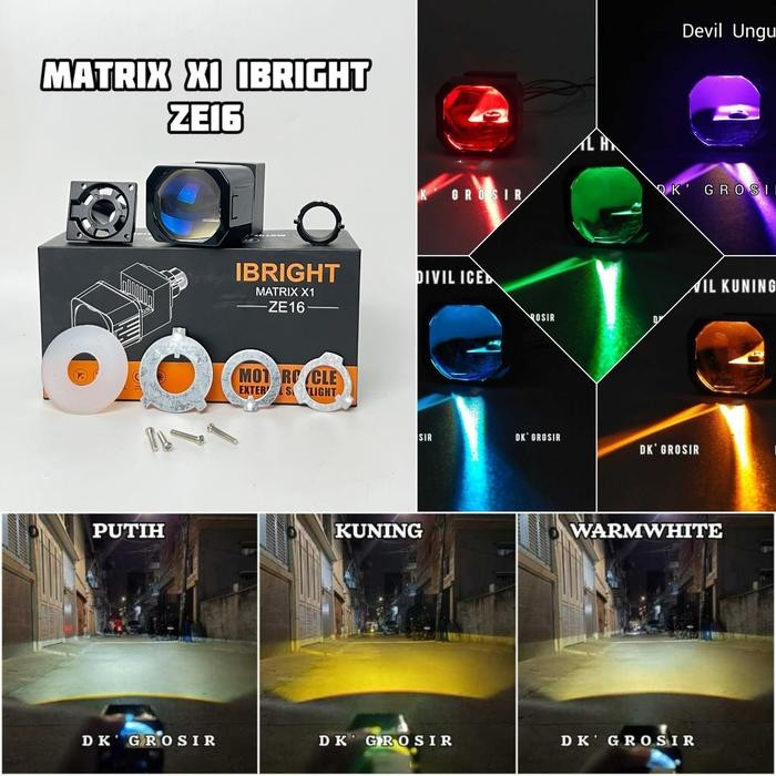 Biled Projector Matrix x1 Tipe Ibright ZE16 1.5inc All Weather 3 Color