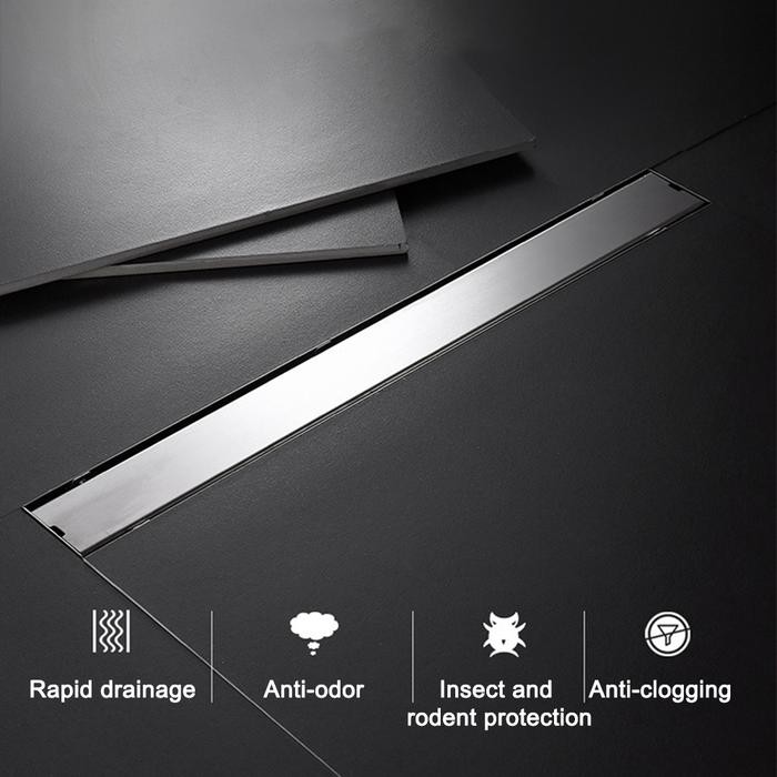 Spesial Invisible Floor Drain Stainless Steel 304 Floor Drain Panjang