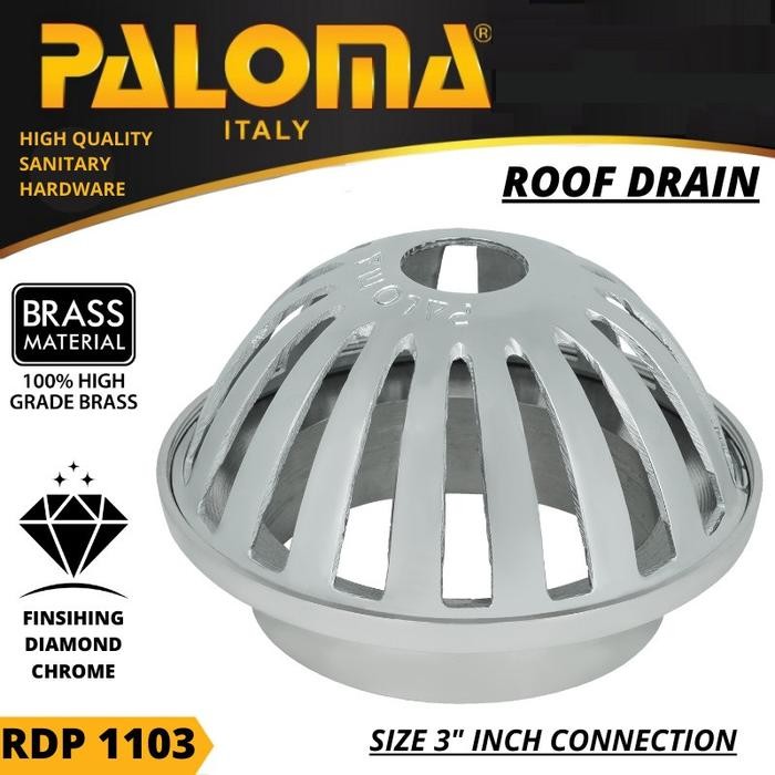 Populer Paloma Rdp 1103 Saringan Talang Air Dak Atas Roof Drain 3 Inch