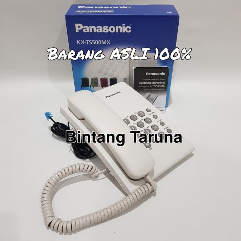 Telepon Kabel Panasonic KX-TS500MX Telepon Panasonic KX-TS500 Pesawat telepon rumah Panasonic