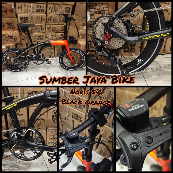 New Sepeda Lipat 20 Inch Pacific Noris 5.0 Hydraulic 10Speed
