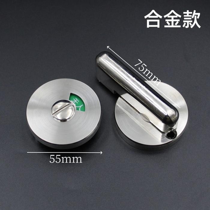 Kunci Grendel Indikator Pintu Kamar Mandi Stainless Steel