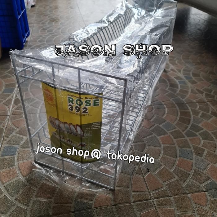JTTOP" RAK PIRING GELAS BESAR ROSE 392/RAK PIRING BESAR ROSE 392 SUSUN 2