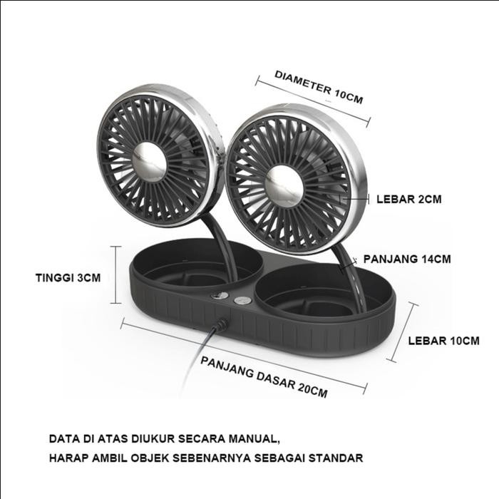 ZACRO kipas Angin mobil /kipas angin portable/kipas Mobil USB Plug