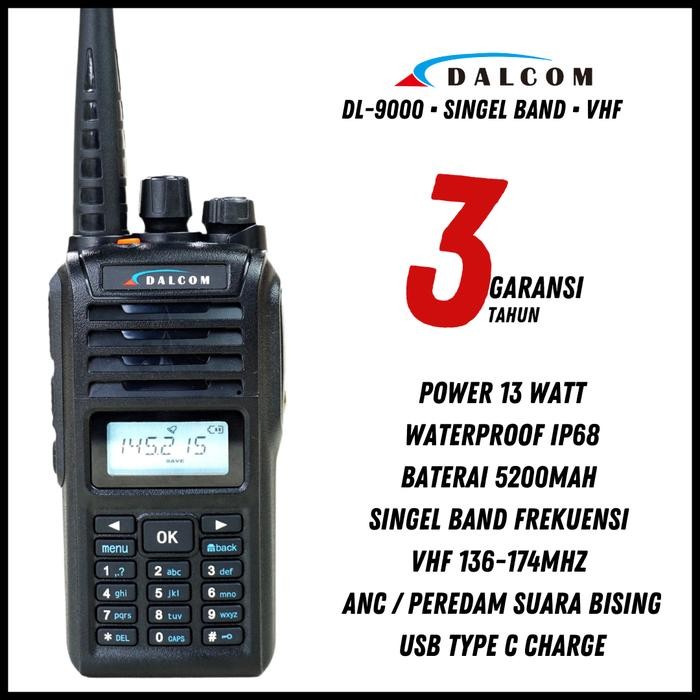 JTTOP" HT DALCOM DL-9000 SINGEL BAND WATERPROOF IP68