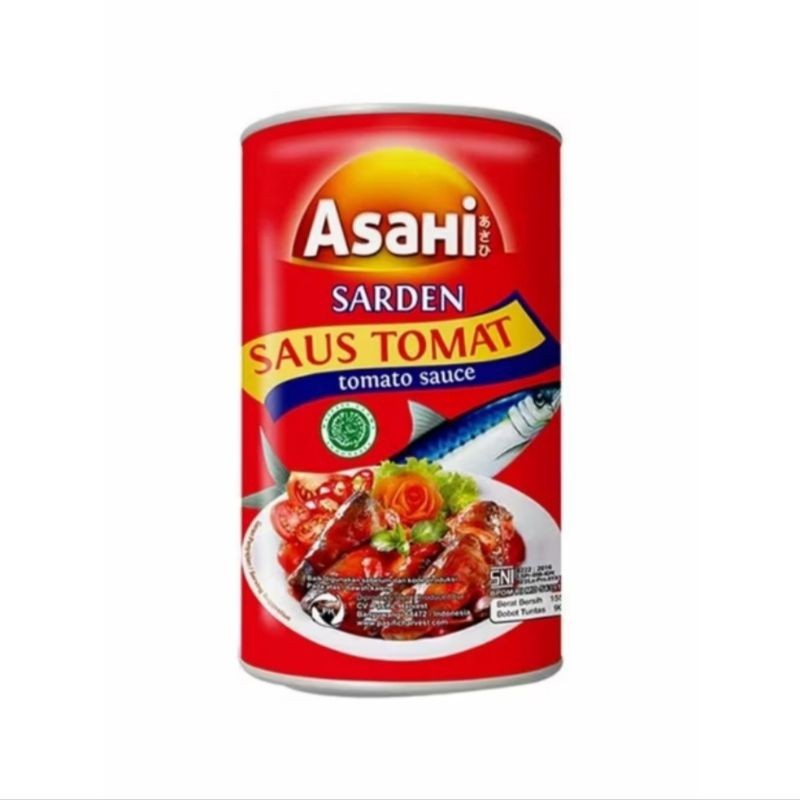 

Konter Makanan Sarden Asahi 155Gr Sardines Saus Pedas Tomat Sause Chili Tomato