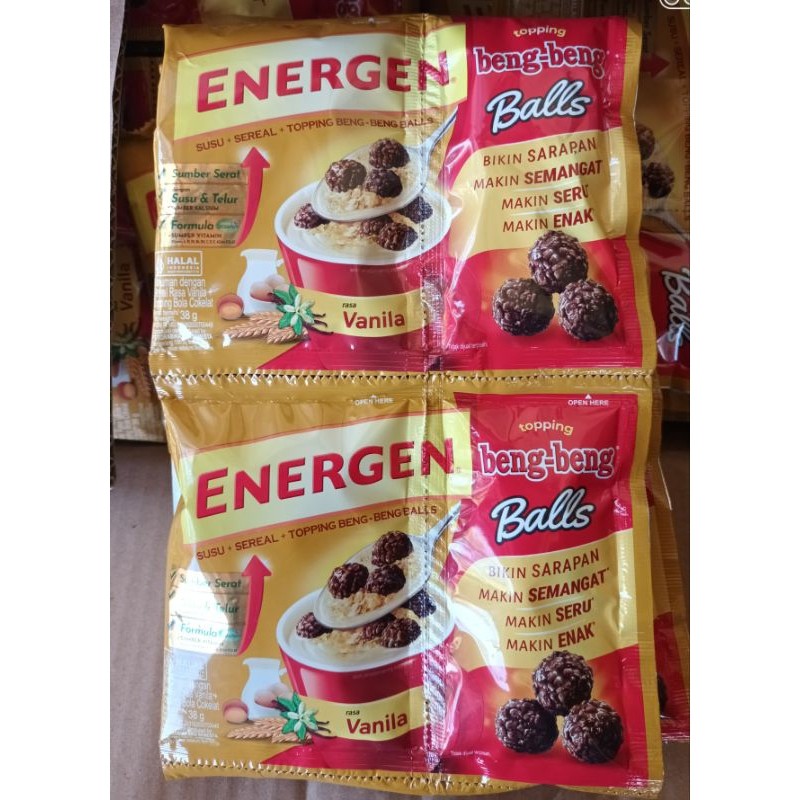 

Konter Makanan Energen Topping Beng Beng 1 Renceng X 10 Sachet