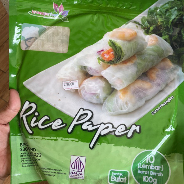 

Sensasi Lezat Rice Paper Java Superfood Kulit Lumpia Isi 10 Lembar Kulit Kue Lumpia Halal Rice Paper