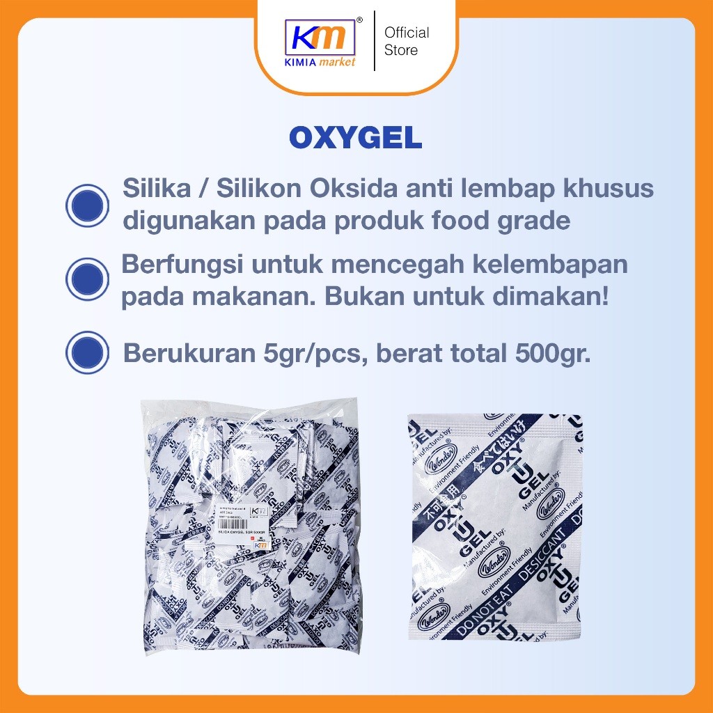 

Sensasi Lezat Silica Gel Oxy 5Gr Ukuran 500Gr Anti Lembap / Silika Gel Untuk Makanan / Silica Gel