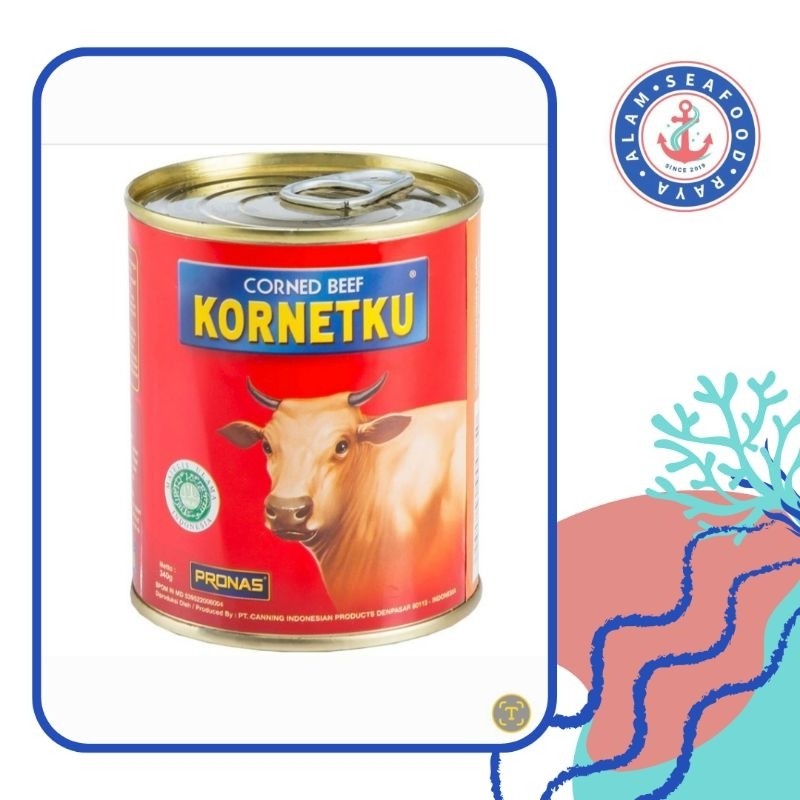

Sensasi Lezat Pronas Kornet Ku Corned Beef Sapi 340G Kaleng Bulat Daging Sapi Corned Cornet Korned