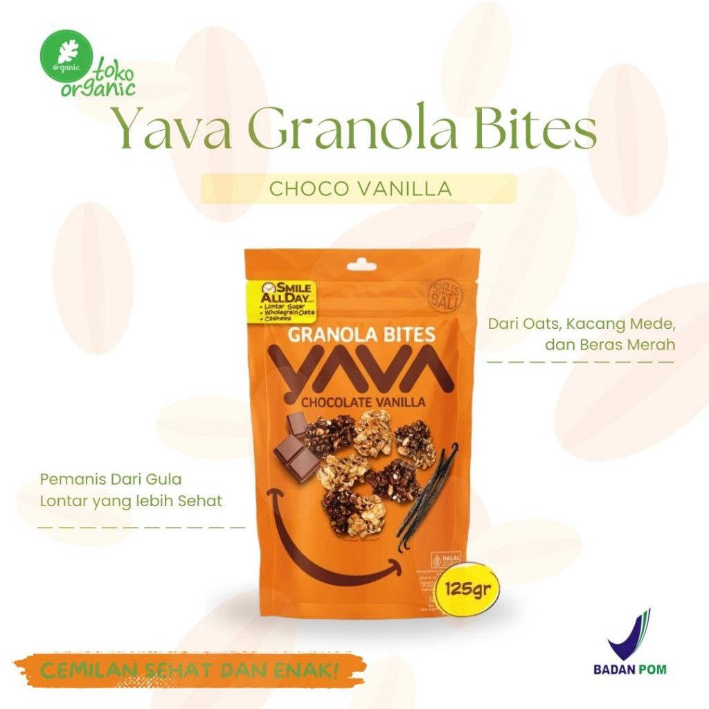 

Sensasi Lezat Yava Granola Bites , Graniola Siap Makan, Camilan Sehat Cocok Untuk Diet - 125Gr