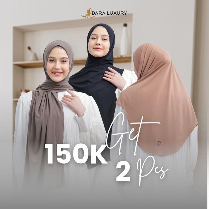 Dara Luxury Nara Pashmina Oval Jilbab Instan Best Seller