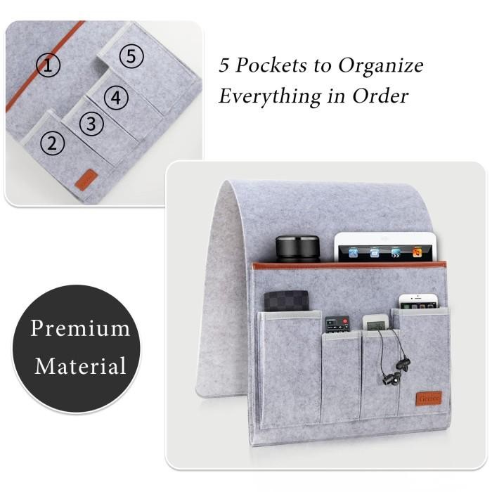 Kantong Remot Tas Gantung Remote Control Sofa Wadah Remot Tempat Penyimpanan Tv Ac Merasa