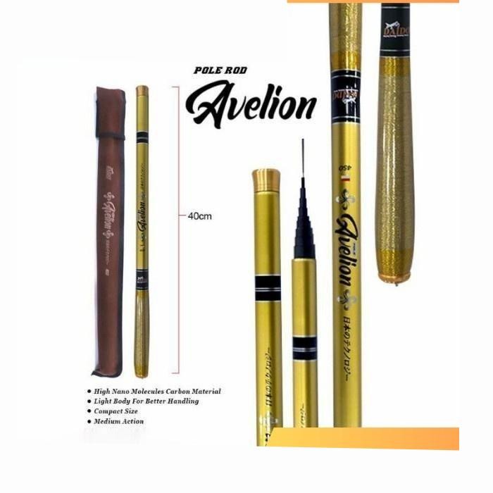 Joran Tegek Carbon Avelion Joran Pancing High Kualitas Super Ringan Serat Karbon Keras Tangan