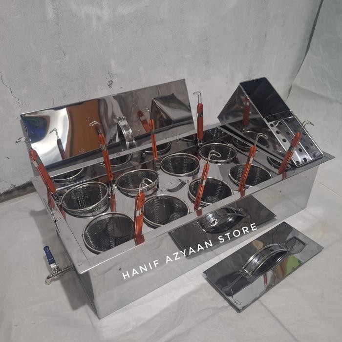 

Kualitas Terjamin Dandang Mie Ayam 8 Lubang / Panci Mie Ayam 8 Lubang / Gentong Mie Ayam