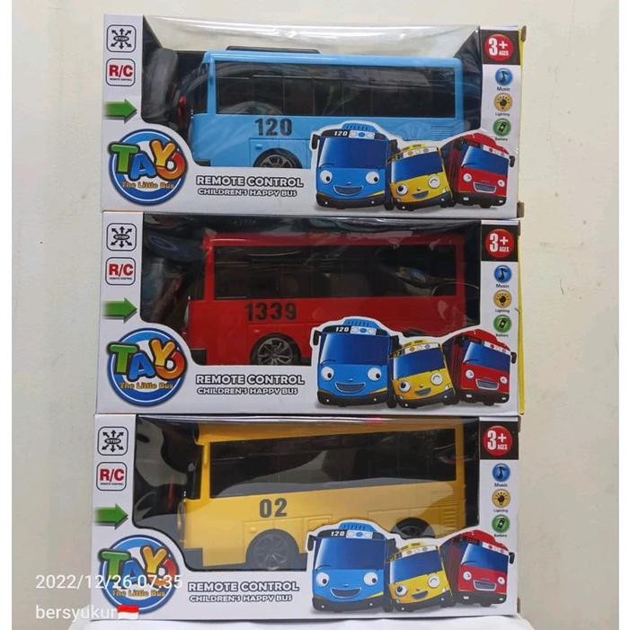 Mainan Mobil Remot Bus Tayoo Lampu Dan Suara Mainan Rc Bus Remote Control
